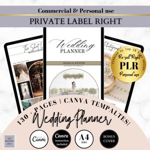 Szablon Canva pakietu PLR Wedding Planner, licencja MRR Master Resell Rights do użytku komercyjnego Plan rozmieszczenia gości na weselu do druku, prawo do odsprzedaży Canva