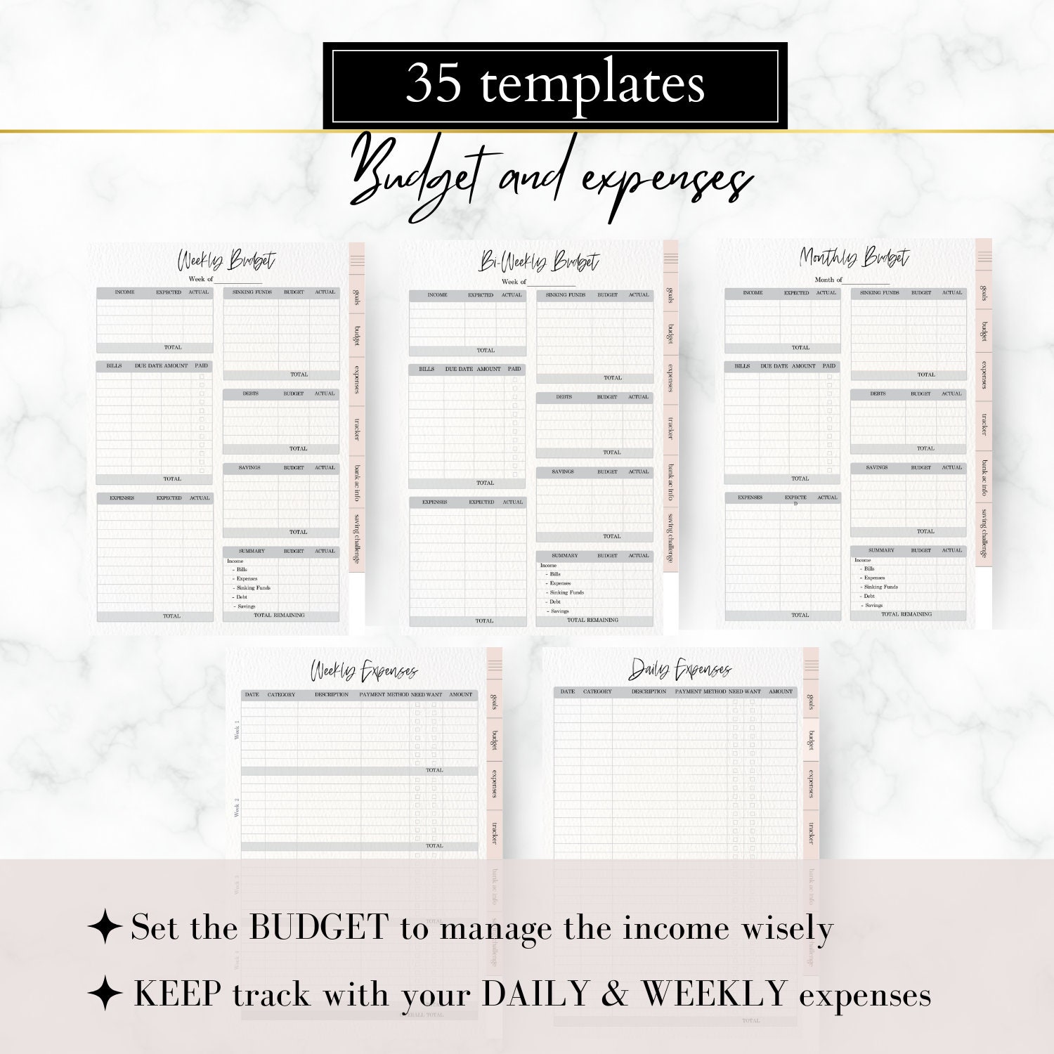 EDITABLE PLR Budget Planner, Resell Canva Planner Template, PLR ...
