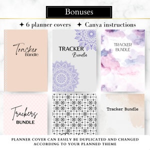 EDITABLE PLR Tracker planner, Resell Canva tracker Template, MRR Commercial Use, resell productivity tracker, tracker finance reading bills, income tracker, daily routine, calendar, health tracker, sleep tracker, mood tracker