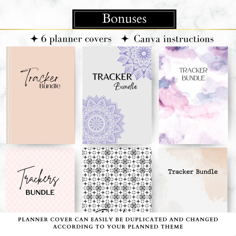 EDITABLE PLR Tracker planner, Resell Canva tracker Template, MRR Commercial Use, resell productivity tracker, tracker finance reading bills, income tracker, daily routine, calendar, health tracker, sleep tracker, mood tracker