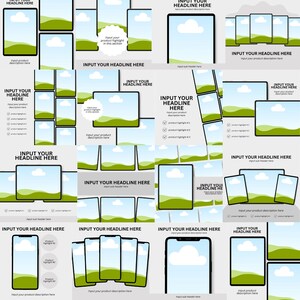 50 Mockup Templates Editable Canva Digital Planner Mockup Templates Digital Stickers Printables Canva Etsy Listing Templates for iPad Tablet