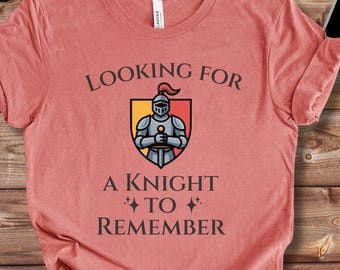 Medieval Knight Romance Shirt, Chivalry Fantasy Love Graphic Tee