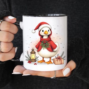Silly Goose Holiday Coffee Mug, Christmas Gift for Coffee Lovers, Winter Decor, Cute Animal Mug, Personalized Holiday Gifts