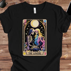 Camiseta unissex com cartas de tarô pansexual, camiseta com cores da bandeira pansexual para celebração do orgulho LGBTQ+, roupas LGBT, vestuário genderqueer, moda queer
