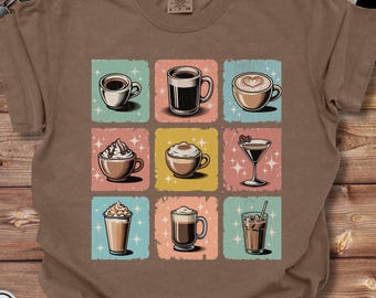 Maglietta con grafica per amanti del caffè: T-shirt unisex Comfort Colors
