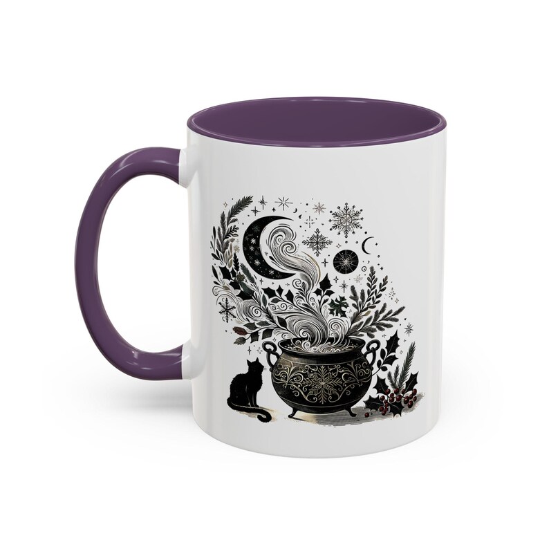 Koffiemok met mystiek zwart accent: cadeau voor heksenliefhebber afbeelding 6