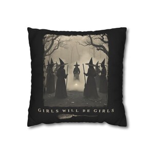Witch Coven Pillow Cover: Gothic Halloween Decor image 2