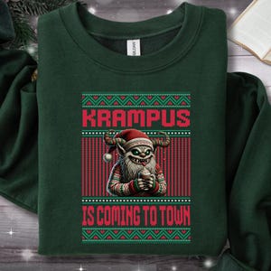 Lustiger hässlicher Weihnachtspullover - gruseliger Feiertags-Sweatshirt