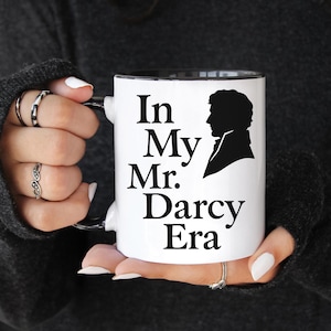 Coffee Mug, Pride and Prejudice Inspired Tea Cup, Literary Gift for Book Lover, Jane Austen Fan Kitchen Decor, Mr Darcy Era Quote Home