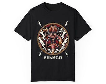 黒人歴史月間、シャンゴ・アフリカン・オリシャ雷神Tシャツ、アフリカ 