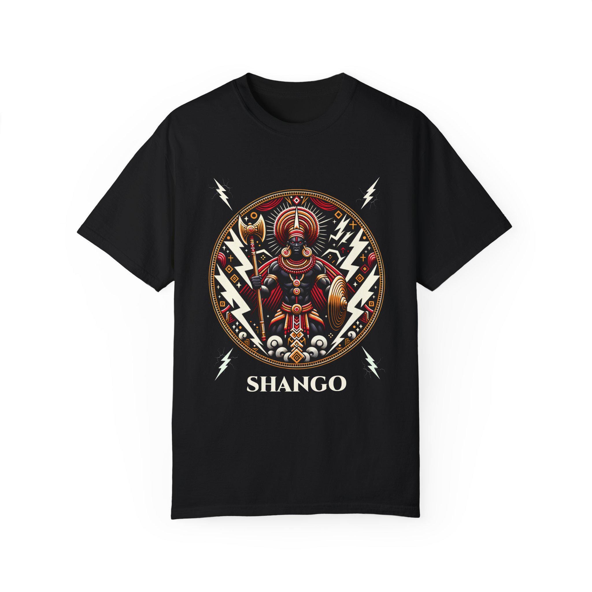 黒人歴史月間、シャンゴ・アフリカン・オリシャ雷神Tシャツ、アフリカ