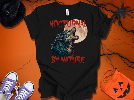 Halloween Werewolf T-Shirt: Nocturnal by Nature Tee