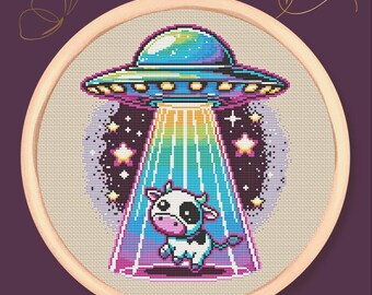 Get in Loser Iron on Patch, Novelty Embroidered Patch, Alien Abduction, Mature, NSFW, Funny