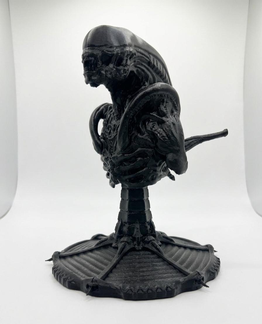 Xenomorph Alien Bust - 24cm 3D Printed Horror Statue - High Gloss ...