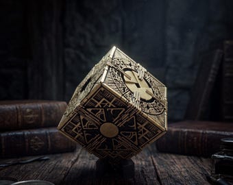 Hellraiser Puzzle Box - Replica di oggetti di scena con configurazione del lamento - Decorazione horror cenobita - Stampa 3D