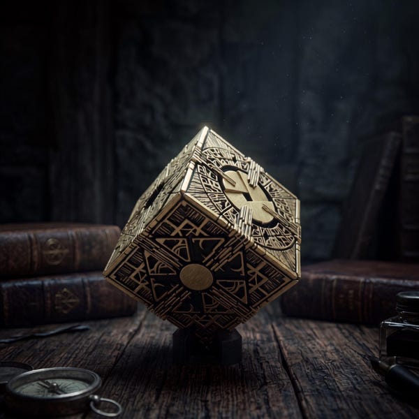 Hellraiser Puzzle Box - Lament Configuration Prop Replica - Cenobite Horror Decor - 3D Printed