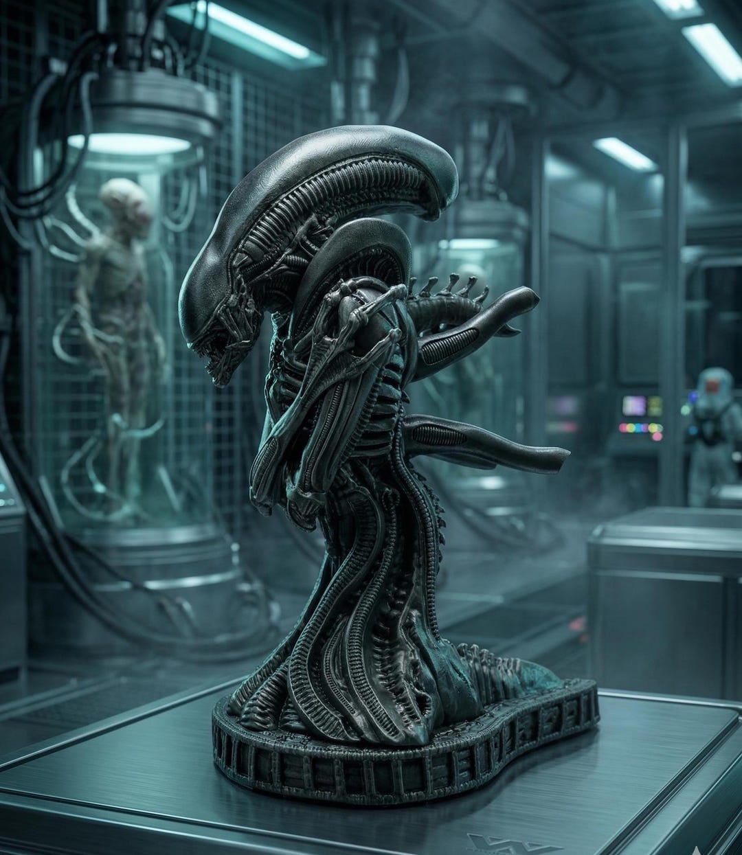 Xenomorph Bust - Alien Earth Inspired 1/6 Scale Resin Statue - Hand ...
