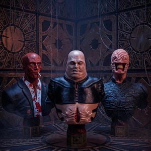 Hellraiser Cenobite Bust Set: Handmade Horror Movie Replica, 14.6"