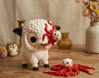 Alien Earth T. Ocellus Octopus Creature | Horror Figurine & Alien Relic Desk Toy | Surreal Sci-Fi Collectible