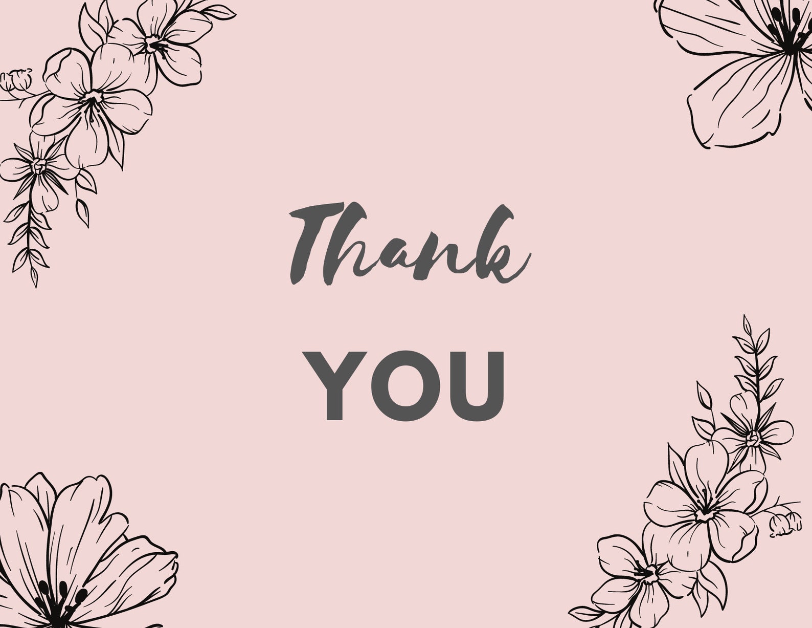 EDITABLE Thank You Card Printable for Weddings Birthdays - Etsy