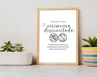 Unplugged Ceremony Sign