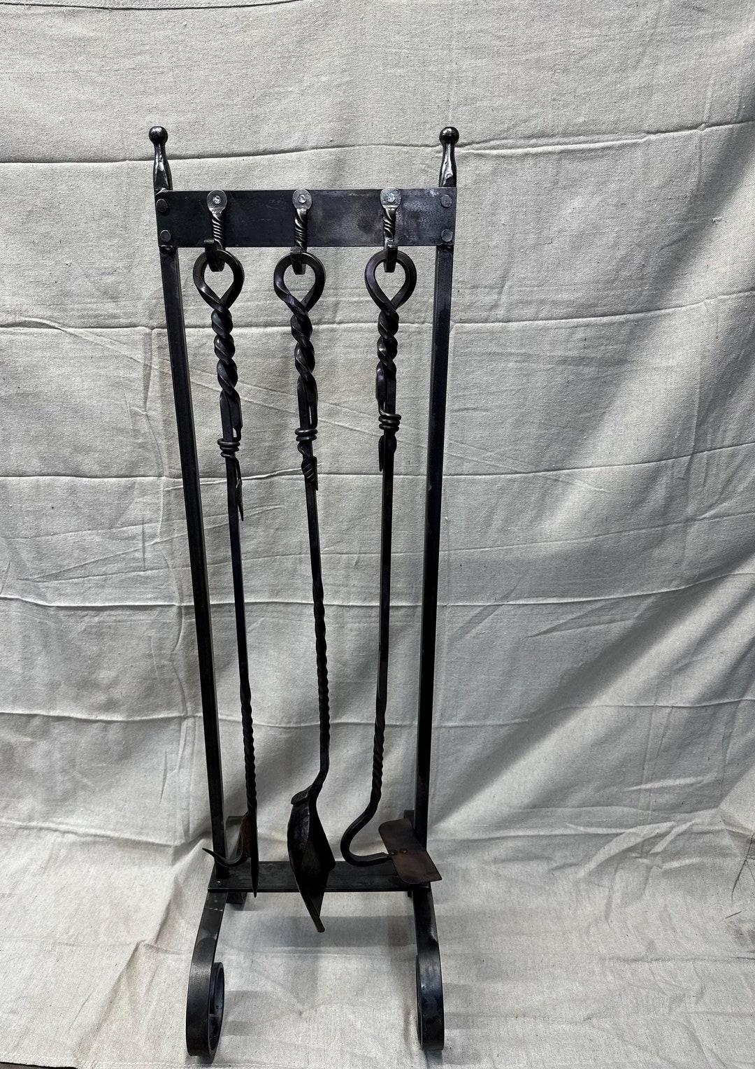 Fire Place Set With, Fire Poker, Ash Rack, and Coal Shovel, Heavy Duty ...