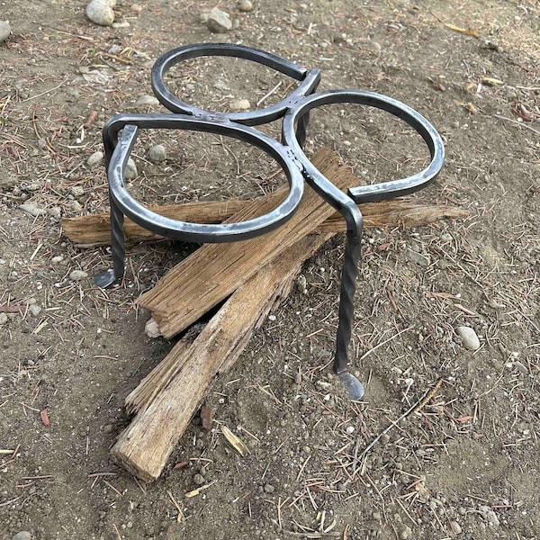 Campfire Trivet, 4 in. or 8 in. tall, steel