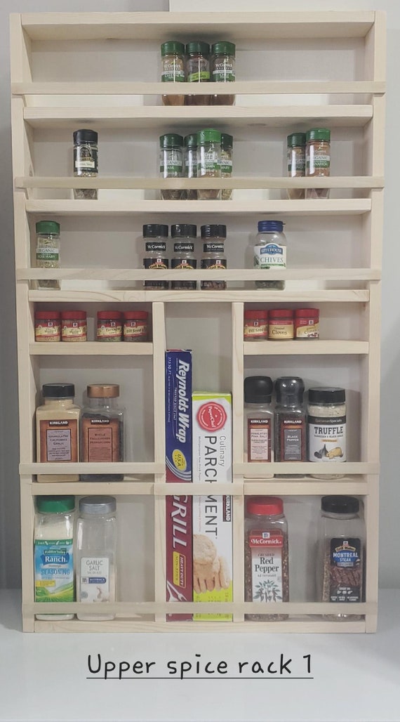 Full pantry door spice rack outlet