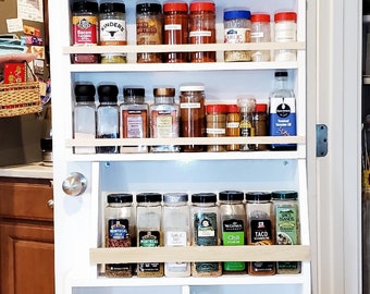 Full Pantry Door Spice Rack Etsy