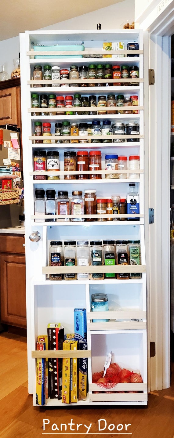 Full Pantry Door Spice Rack 