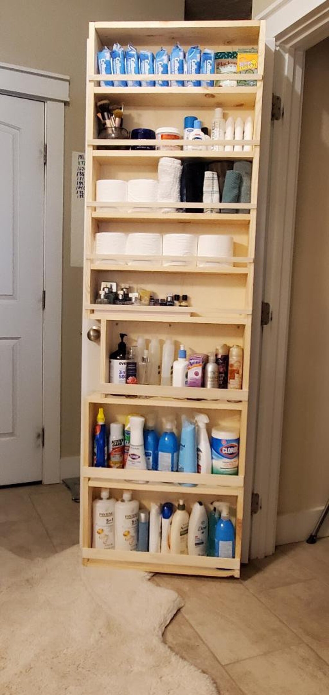 Spice Rack for Door, Full Door Mounted Storage, Versatile Door Storage