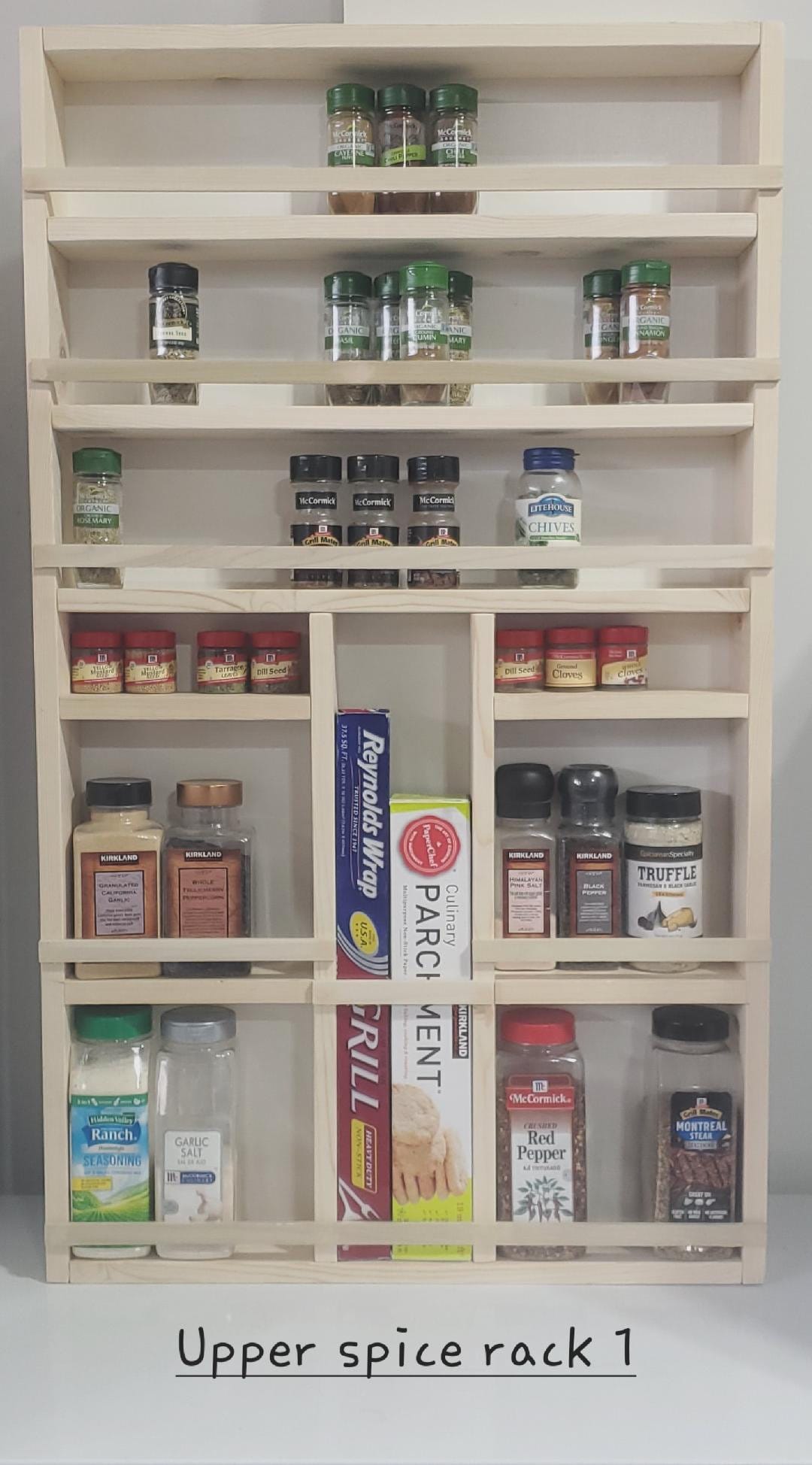 Spice Rack for Door, Full Door Mounted Storage, Versatile Door Storage