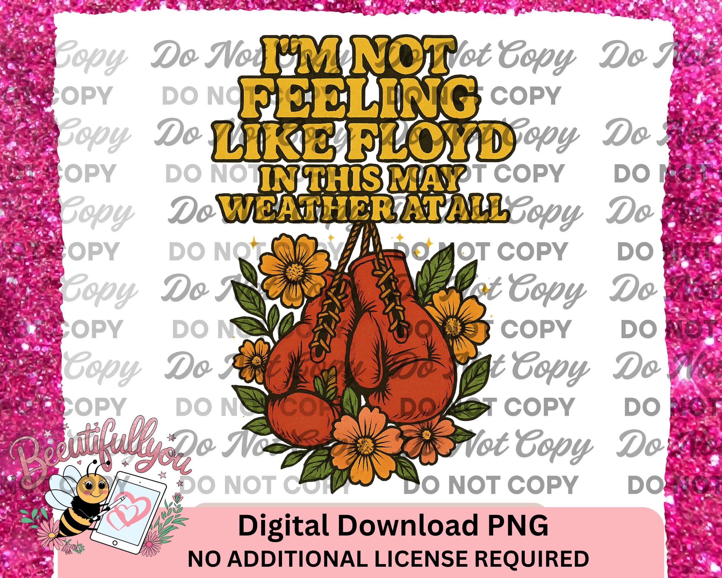 Funny Boxing Gloves PNG: May Weather Digital Download