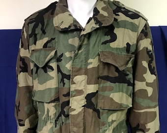 LARGE Cold War era U.S. Military Woodland coat