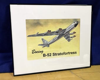 Framed B-52 Bomber graphic