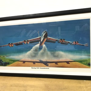 Unframed Cold War era B-52 Bomber print