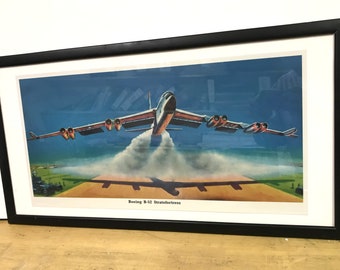 Unframed Cold War era B-52 Bomber print