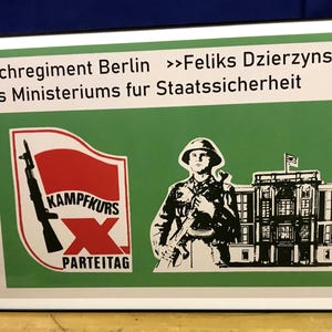 Manifesto commemorativo della Stasi della Germania dell'Est