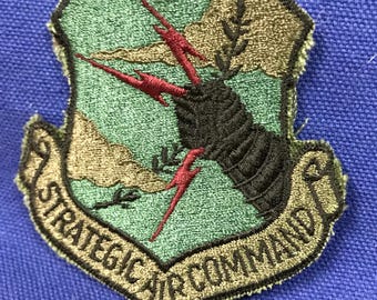 Cold War vintage Strategic Air Command Patch, subdued
