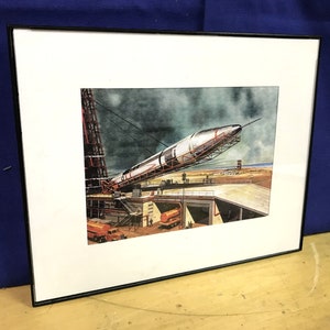 Framed Early development of the Atlas ICBM print