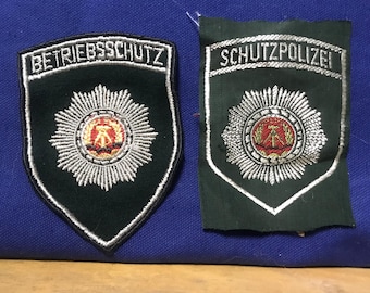 Cold War DDR Volkspolizei patches