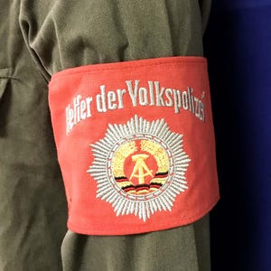 East German VoPo volunteer armband,  Volkspolizei, Police