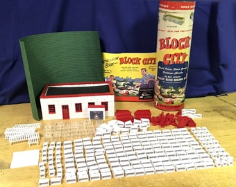 1950s Cold War Building Toy, cement block. Build your own fallout shelter!