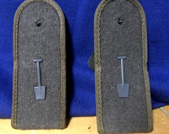 East German conscientious objector shoulder board set