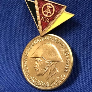 East German Army reservists medal