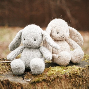 Bunny knitting patterns, knitted animal toy, amigurumi bunny image 9