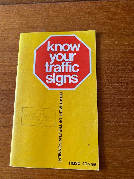 Know Your Traffic Signs Etsy