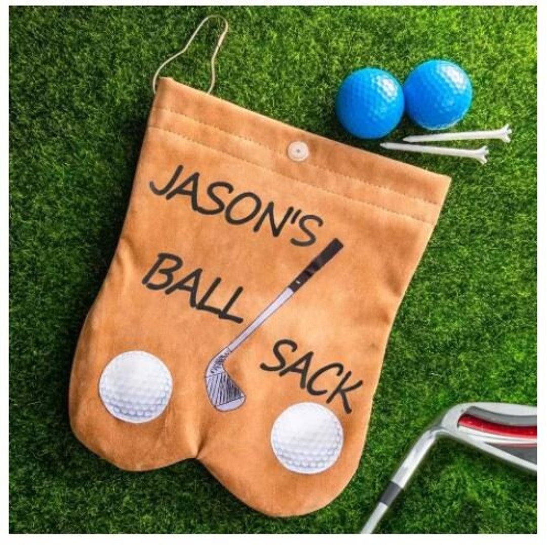 Personalized Name Golf Ball Sack Golfer Gift Funny Gift for Dad Golf