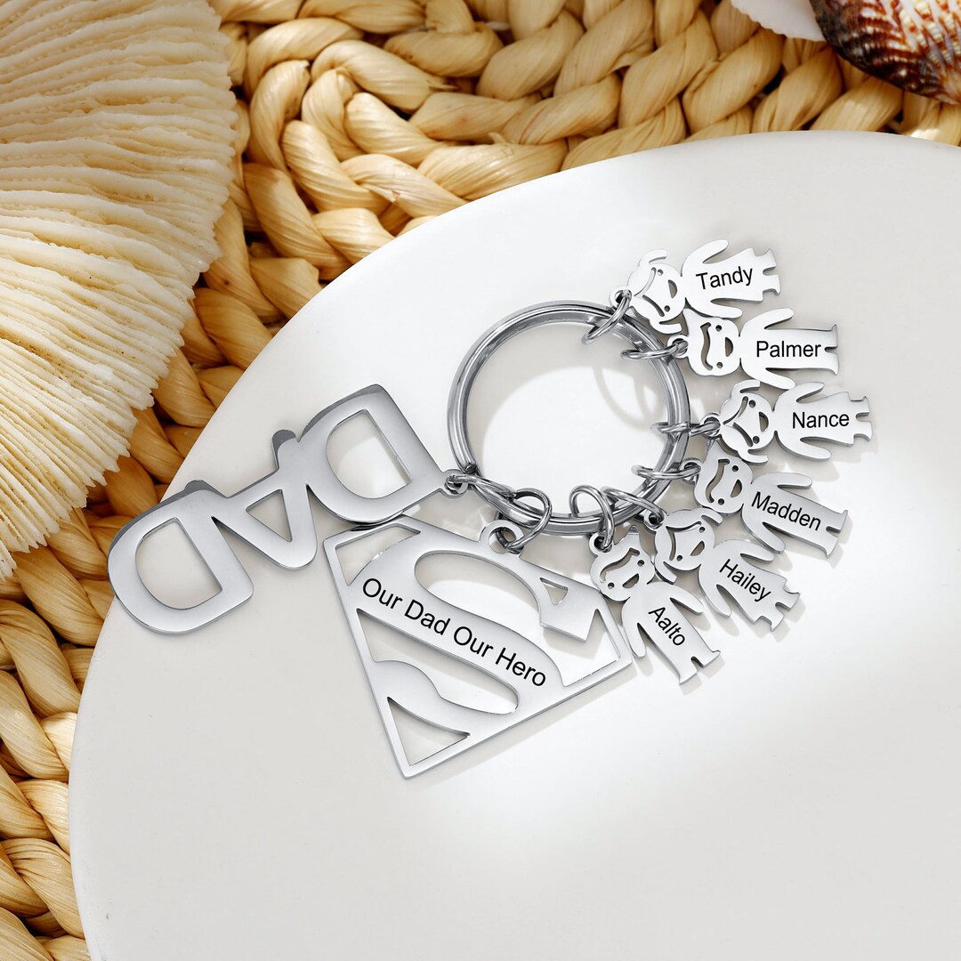 Personalized Keychain for Dad Best Gift for Dad Thoughtful Dad Etsy