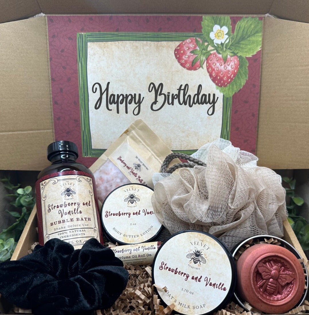 Strawberry and Vanilla Bubble Bath Gift Set, Sweet Pea Teen Birthday ...